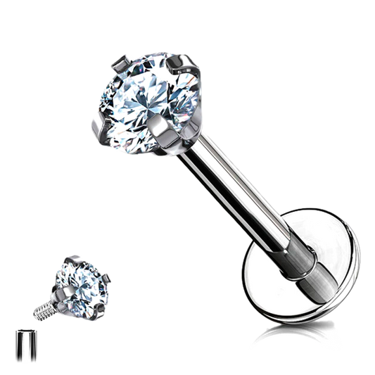 LABRET CIRCONIA PRINCESS TITANIO